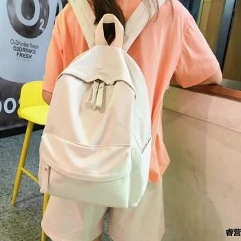 Школьный ранец для младших школьников, женский Корейский рюкзак для студентов колледжа харадзюку, школьный рюкзак Ins Wind большой емкости.