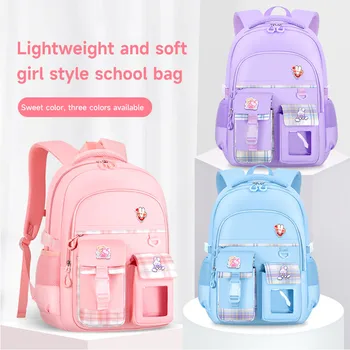 Школьный рюкзак с пряжкой большой емкости, модные школьные сумки ярких цветов, студенческие сумки на плечо для девочек-подростков, рюкзаки для колледжа для девочек-подростков